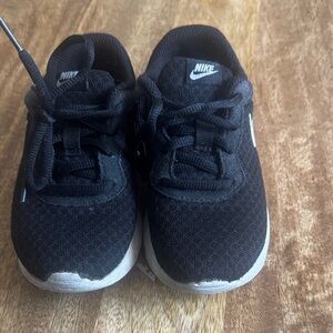 Nike Kids Black and White Mesh Sneakers